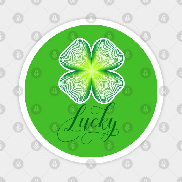 Lucky Clover 02 Magnet by Slanapotam